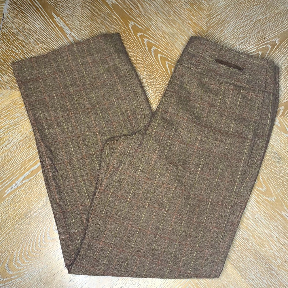 LARRY LEVINE PETITE Stretch Stripes Rayon Dresspants 8P